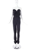 Mara Hoffmann Black Cotton with Built-In Corset Jumpsuit