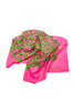 Marc Jacobs Fuchsia Pink and Lime Green Print Silk Top and Scarf FW2009