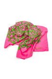 Marc Jacobs Fuchsia Pink and Lime Green Print Silk Top and Scarf FW2009
