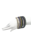 Marc Jacobs Rainbow Colored Crystal Disco Sparkle Bracelets