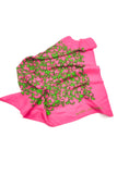 Marc Jacobs Fuchsia Pink and Lime Green Print Silk Top and Scarf FW2009