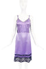 Marc Jacobs Liz Taylor Purple Lavender Silk Bustier Inlay Slip Dress