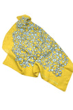Marc Jacobs Yellow and Baby Blue Print Silk Top and Scarf FW2009