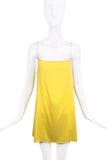 Marc Jacobs Bright Yellow Lace Mini Dress with Sequin Embellishment