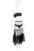 Marc Jacobs Sheer Mesh Polka Dot Maxi Skirt
