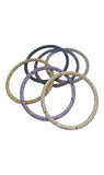Marc Jacobs Rainbow Colored Crystal Disco Sparkle Bracelets