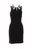 Markus Lupfer Black Dress with Mirror and Crystal Details