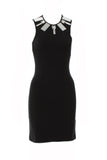Markus Lupfer Black Dress with Mirror and Crystal Details