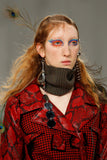 Maison Margiela by John Galliano Extra Long Silver Chrome Runway Earring Fall 2017