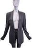 Maison Martin Margiela Black Tuxedo Suit Jacket Blazer with Satin Shawl Collar