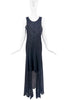 Maison Margiela Black Tank Top Overlayer Slip Dress Gown