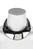 Marni Silver Chrome Screw Hardware Choker Necklace