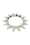 Mawi Silver Spike "Steam Punk" Cuff and Square Caged Bracelet