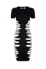 Alexander McQueen McQ Shredded BodyCon Dress #