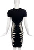 Alexander McQueen McQ Shredded BodyCon Dress #