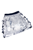 Milly Silver Large Paillette Mini Skirt