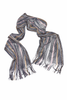 Missoni Metallic Knit Scarf with Fringe