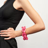 Monies Pink Rubber Chain Link Bracelet