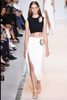Mugler Black Silver Snake Metal Cut Out Detail Crop Top Runway Spring 2015