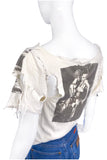 Vintage Helmut Newton Print Custom Deconstructed T-shirt