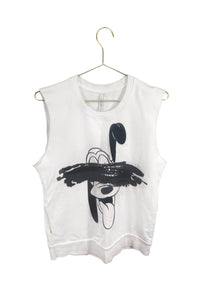 Neil Barrett White Pluto Sleeveless Sweatshirt