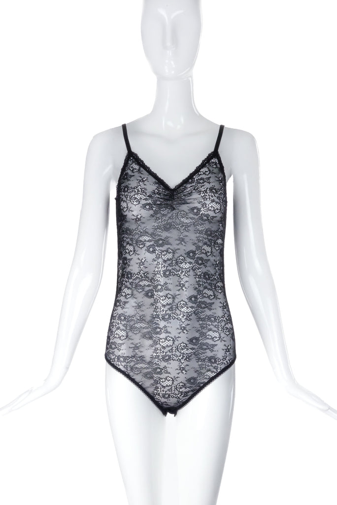 Nina Ricci Black Lace Bodysuit