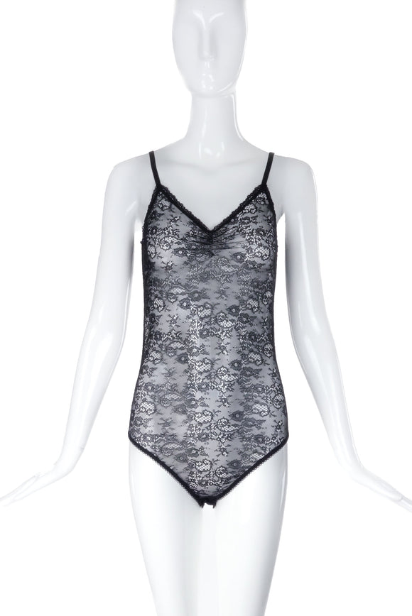 Nina Ricci Black Lace Bodysuit