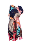Nina Ricci Multicolor Silk Tropical Print Dress