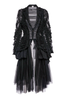 Noir Kei Ninomiya Comme Des Garcons Black Tulle Ruffle Victorian Coat Fall 2020