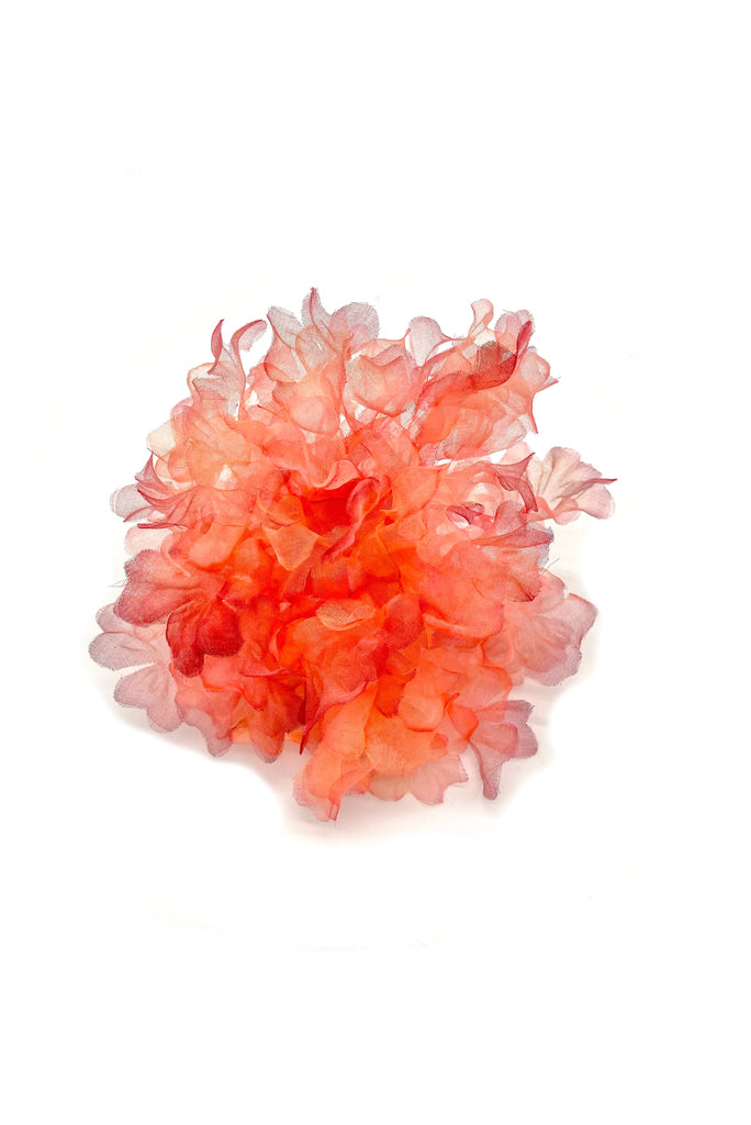 M&S Smallberg Orange Hydrangea Fabric Flower