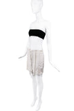 Oresund Iris White Lace Up Corset Bondage Skirt