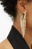 Paco Rabanne Gold Chainmail & Crystal Earring SS2020