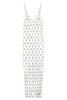Paco Rabanne Silver Chain Fish Net Mesh Crystal Dress Gown