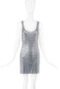Paco Rabanne Silver Metal Mesh Chain Mail Tank Top Mini Dress Runway Summer 2014