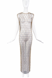 Paco Rabanne Gold Silver Metal Gown