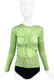 Paloma Wool Barcelona Green Swirl Print Long Sleeve Top