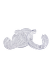 Patricia Von Musulin Carved Lucite Cuff Bracelet Collection of Three