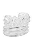 Patricia Von Musulin Carved Lucite Cuff Bracelet Collection of Three