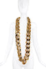 Vintage Gold Oversized XL Chain Link Choker Necklace