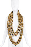 Vintage Gold Oversized XL Chain Link Choker Necklace