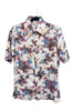 Philippe Venet Multicolor Watercolor Print Short Sleeve Button-Up Shirt