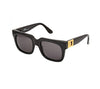 Versace Black Wayfarer Sunglasses with Gold Medusa