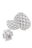 Christian Dior Quilted Lucite and Crystal Cuff Bracelet Set SS2004