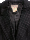 Yves Saint Laurent Black Pin Stripe 'Le Smoking' Suit