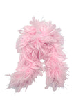 Vintage Pale Pink Feather Boa with Silver Lame from Laura Dolls Amsterdam