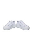 White Canvas Platform Converse