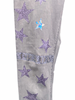Prada Grey Denim Pants with Iridescent Sparkle Star and Logo Details