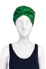 Prada Emerald Green Satin Turban Spring Summer 2007 Runway
