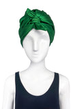 Prada Emerald Green Satin Turban Spring Summer 2007 Runway
