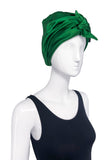 Prada Emerald Green Satin Turban Spring Summer 2007 Runway